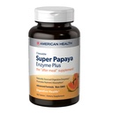 Sanatate Americana Super Papaya Enzim Plus - 180 Tablete masticabile - Suplimentul After-Meal - Non-GMO - 60 Serviri