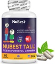 NuBest Tall 10+ Formula de rezistență osoasă premium, Imunitatea îmbunătățită și sănătatea generală pentru vârsta 10+ cu calciu, vitamina D3, vitamina K2 și multivitaminele 60 Capsule 