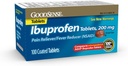 GoodSense 200 mg Ibuprofen comprimate, Reducator de febră și durere de la dureri de corp, dureri de cap, Artrită Durere și mai mult, 100 Conte