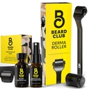 Barbă Club Derma Roller, Beard Crowth Oil, Clensing Spray & Cap de înlocuire - Microneedling Roller cu 540 Titanium Microneedles pentru Face, Body and Scalp - Barbă Roller cu ulei de barbă santalwood