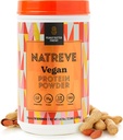 Natreve Vegan praf de proteine - 25g de plante pe bază de praf de proteine cu probiotice și aminoacizi - gluten gratuit unt de arahide Parfait, 18 Serviri
