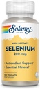 Solaray Seleniu 200 Mcg Mare Potenţă, 100 Ct