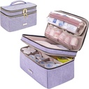 Medicina sac de stocare flacon de pastile Organizator cu portable mici pungi de medicamente de călătorie Organizator de flacon de urgență acasă Kit cutie de prim ajutor (Purple)