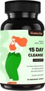 15 Day Gut Cleanse Detox pentru femei și bărbați, Advanced Gentle Gut Colon Cleanse Detox cu Psyllium Husk, Cascara Sagrada, Senna și Probiotic Natural Laxative, 30 capsule