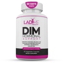 Complexul DIM 150mg Suport hormonal Menopause Supliment de ajutorare pentru Flash-uri fierbinți și Acnee hormonale Relief Bioperine, Broccoli & Calciu Estrogen Pastile metabolice de echilibrare pentru femei 60 capsule de LadyMe