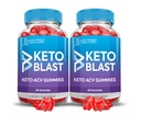 (2 Pack) Cidru de mere Otet Gumries 1000MG Keto Blast Keto ACV Gummies Formulat cu Pudră de sfeclă de rodie B12 Vegan Non OMG 120 Gummys