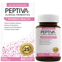 Peptativa Probiotice pentru Sănătatea Femeilor - Suport Probiotic și Digestiv pentru Femei, 25 Miliarde CFU, Probiotic Multi-Tren, Lactobacillus Acidophilus, Bifidobactery - 60 Capsule vegetariene