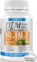 DIM Supliment Estrogen Echilibrul pentru femei & bărbaţi, 1675 mg Supliment hormonal Acnee suport, Menopause Suport, Antioxidant Suport, DIM SGS 90 Capsule Veggie,44 zile de aprovizionare-028