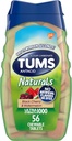 TUMS Naturals Ultra Putere Antiacid Chews for Heartburn Relief, Negru Cherry & Pepene verde - 56 Conte