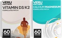 Bone Health Complete Duo Lifestyle Patches Vita D3/K2, Calciul Magneziu - Self Adezive Time Release Topical Patch, 8-10 Ore (60 zile de aprovizionare)