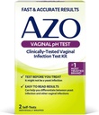 Kit de testare a pH-ului vaginal AZO, Kit de testare a infecției vaginale testat clinic, FSA/HSA eligibile, rezultate rapide și exacte, de la #1 Brandul de sănătate urinară de încredere, 2 Auto-teste