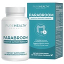 PUREHEALTH Research Parabroom - Gut Cleanse & Health Supplement - cu nuc negru, Sweet Wormwood Powder, Extract de turmeric, frunze de măsline, usturoi și ceapă - Suport digestiv pentru femei și bărbați 60 capsule