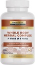 Laborator de aur al naturii Tot corpul Complexului Herbal - Turmeric, Boswellia, Ginger, Ceai Verde, Rosemary - 120 capsule (60 zile de aprovizionare)
