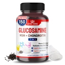 Glucosamină Chondroitin MSM - Supliment comun de sprijin pentru mobilitate îmbunătățit cu colagen, acid hialuronic, vitamina D3 
