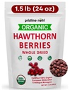 1,5 lbs (24 oz) 100% Organic Hawthorn Berries Uscate vrac 