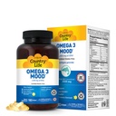 Tara de viata Omega 3 Suplimentul de ulei de pește - Concentrație ridicată EPA și DHA Omega 3 Acidi grasi - 2000mg ulei de pește pentru sănătate emoțională, suport mood, și fără gust de pește - aroma de lamaie naturale