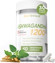Ajutor de stres, Ashwagandha KSM-66, Suportă ajutor de stres ocazional, Supliment alimentar, Capsule, 1 lună de aprovizionare
