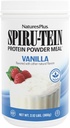 NaturasPlus SPIRU-TEIN, Vanilie - 2,12 lbs, Pachet de 3 - Spirulina Pulbere de proteine - Vitamine si Minerale pentru Energie - Vegetarian, Gluten gratuit - 96 Serviri totale