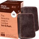 Marie Originals Itch Relief Sapun Body Wash Bar - Toate naturale Instant Relief de insecte bite, pui Pox, Chiggers și alte Iritații ale pielii, adică. Săpun calmant anti- mâncărime (2 ambalaj)