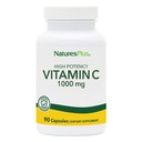 Naturas Plus Vitamina C - 1000 mg Acid ascorbic, 90 capsule vegetariene - supliment de susţinere vasculară şi imună de mare potenţă, antioxidant - fără porumb, gluten - 90 Serviri
