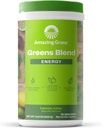 Amazing verdeață blend energie: Smoothie Mix, Super Greens pulbere și plante de cofeină pe bază de plante cu Matcha Ceai verde și sfeclă Root Powder, Lămâie, 60 Serviri (Packing May Vary)