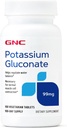 GNC Potasiu Gluconat 99mg, 100 comprimate, susţine funcţia normală musculară