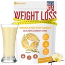 HARMONIFY Masa de înlocuire Shake pentru femei cu aroma de vanilie, Keto Frıendly, Kosher Certfied Proteine pulbere, Pre & Probiotice pentru digestia ușoară, fără sucraloză Inclus, 16,9 Oz