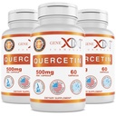 Genex Formulas Querbetin 500 mg (60 capsule) Non-GMO, Gluten-Free (3 ambalaj)