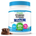 Orgain organic Vegan praf de proteine + lapte de ovăz, ciocolată - 20g proteine pe bază de plante, gluten gratuit, fără lactate, soia sau lactoză ingrediente, zahăr scăzut, non-GMO, Kosher, pentru Shakes & Smoothies - 1.05lb