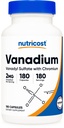 Nutricost Vanadium + Crom 2mg 180 Capsule vegetariene - Gluten Free, Non-GMO - Vanadium Supplement
