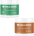 Amla Powder & Green Tea Superfood Supliment cu Indian Gooseberries & Pumpkin Spice, Organic, Vegan, 30 Servings SKU: GB-HB-30