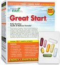 Great Start Complete Daily Vitamin Pack | Energy & Essentials | Vitamin A, B, C, D, E, B12, Biotin, Minerals, Calcium, Magnesium, Zinc, Super Greens (30 Packets)