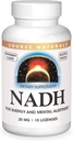 Sursa Naturals NADH 20mg, Boost Energy and Mental Alertness*, 10 Lozenges