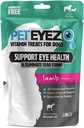 PetEyez Tear Stain Remover Vitamine Trateaza pentru câini - Suport ochi Sănătate și reducerea mâncărimi & Tear Stain Buildup - 100% Tratează câini naturale cu Superfoods, Antioxidanți și Nutrients - Lamb Flavor - 1 oz