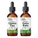 Ceai verde sălbatic și organic Tinctură 2 fl oz & Gotu Kola Tincture 2 fl oz