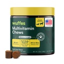 Wuffes 23-in-1 Dog Multivitamine Supliment pentru Hip & Joint, Skin & Coat și Sistemul imunitar Suport cu Omega 3, Fier, Zinc, Vitamina C - Minerale și vitamine pentru câini și căței în vârstă - 30 Soft Chews