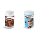 Quest Nutriție Ciocolată Milkshake Pulbere Proteină, 22g Proteină, 1g Zahăr, Carb scăzut, Gluten gratuit, 3 Lire, 43 Serviri & Cookie-uri și cremă Proteină pulbere; 20g Proteină; 1g zahăr; Carb scăzut; Gluten gratuit