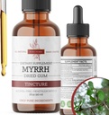 Organic Myrrh Liquid Extract - Alcohol-Free Tincture Drops | Non-GMO, Vegan, Gluten-Free Herbal Supplement | 2 Fl Oz | Made in USA