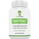 VitaMonk CortiTrax Natural Cortizol Blocker - Doctor Formulated Cortizol Manager, Cortizol Support & Cortizol Reductor (Deja în limite normale)- 60 Capsule Cortizol Supliment