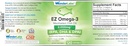 EZ Omega-3 Atlantic Menhaden Fish Oil Supplement 2000 mg, Burpless, Made in the USA, Perfect Echilibru de EPA. DHA + DPA 120 Softgels