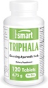 Supersmart - Triphala 6.75 g Per Servire - cu Amla, Behada & Harada - Cleanser intern pentru digestia - Supliment de dezintoxicare naturale 