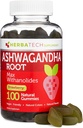 Ashwagandha Gummies pentru barbati si femei - cel mai puternic 1500 mg Formula (100 Gummies) 3% Witanolide Cortisol Blocker pentru ajutor, calmant, si relaxare de la Herbatech Suplimente