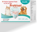 Probisol animale de companie, Pudră probiotică pentru câini și pisici, ajută la susținerea unui sistem imunitar sănătos, digestiv, reducerea deșeurilor mirositoare, o mai bună digestia / Milk Flavored / 5.3oz (150g)-30 Pachete