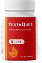 TestaQure Testosteron Supliment pentru barbati - Booster testosteron creste potenta masculina si masa musculara - Rezistenta, Endurance, Energetic & Mood Enhancer - 90 Capsule Vegan & Soy-Free