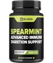 210 Capsule - Spearmint Supliment cu frunze de măsline, Root ghimbir, Pepper negru & More - Formula combinată pentru Digestion Health, Respiratory Health, Imunity & pozitiv Mood Support