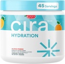Cira Hydration Powder (45 Servings) - Electrolyte Drink Mix cu sare Himalayan pentru ajutor de deshidratare și recuperare - Punch de fructe