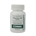 Capsule poli- Iron 150 Comparativ cu Niferex 150, 100 ea