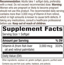 Natura's Way Vitamina A - 10000 UI - 100 Softgels