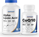 Nutricost Alpha Acid lipoic 600mg, 240 capsule CoQ10 100mg, 120 capsule