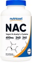 Nutricost N-Acetyl L-Cysteine (NAC) 600mg, 240 Capsule vegetariene - Vegan, Non-GMO, Gluten Free